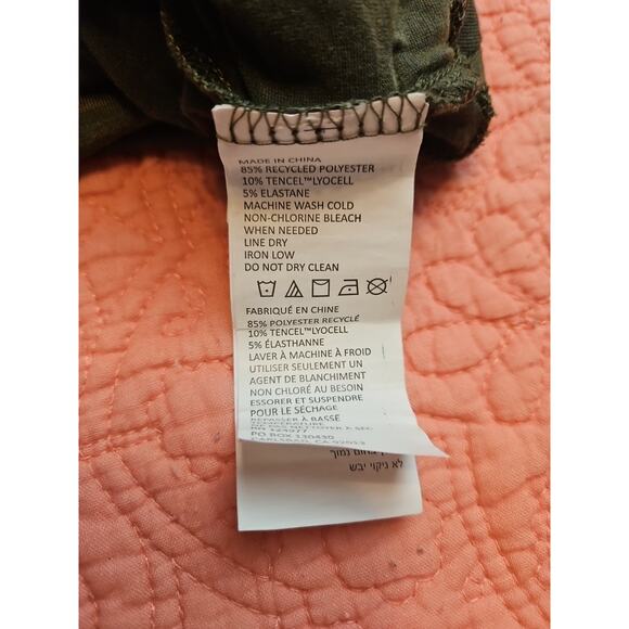 prAna Long Sleeve Pulliver Active Sweater Womens Turtleneck Large Green W/Pocket - Picture 6 of 7